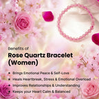 Rose Quartz Bracelet (Women - 6mm Beads)