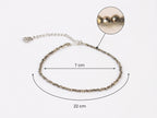 Mahalakshmi Raw Pyrite Anklet with FREE Pyrite Stone