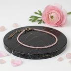 Rose Quartz Anklet