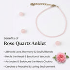 Rose Quartz Anklet