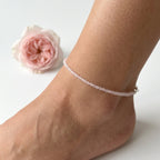 Rose Quartz Anklet