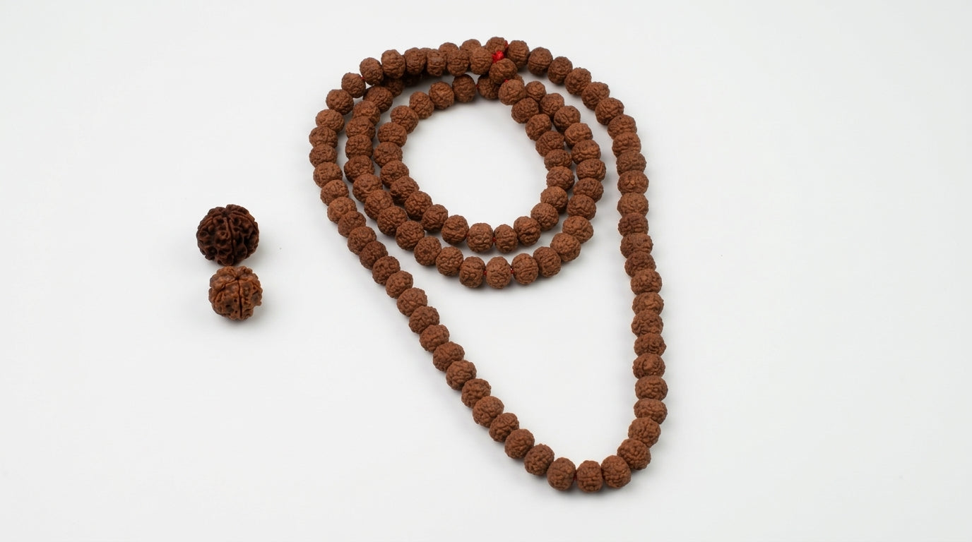 7 Mukhi Rudraksha Mala (108 Beads)