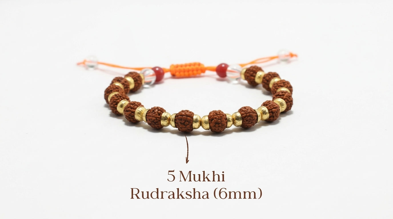 Rudraksha Bracelet (6 mm)