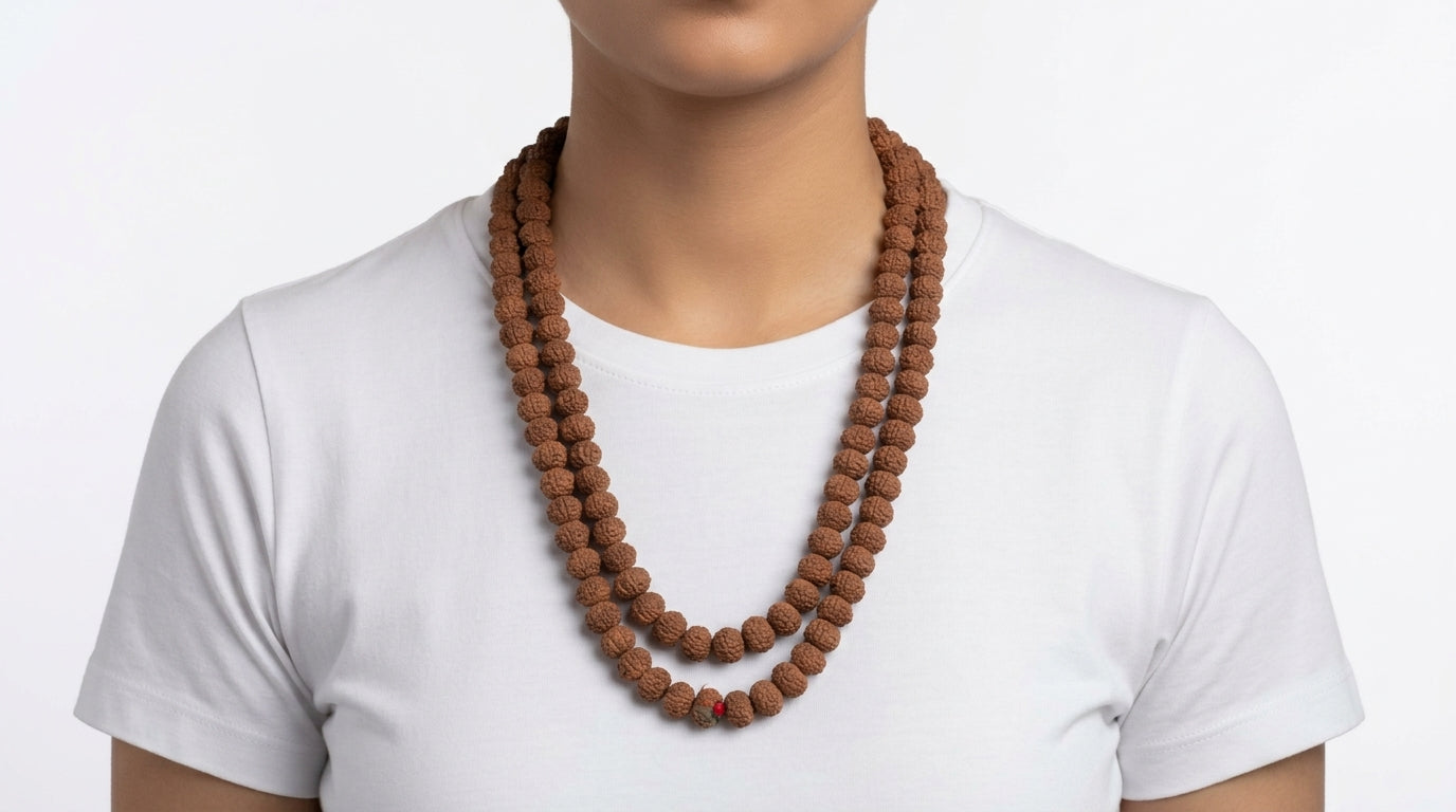 7 Mukhi Rudraksha Mala (108 Beads)