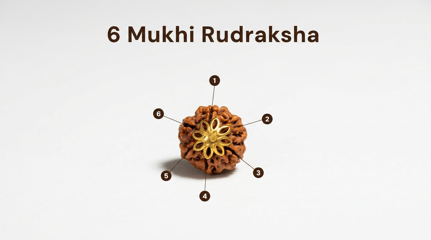 6 Mukhi Rudraksha