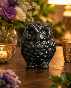 Raw Pyrite Owl Small