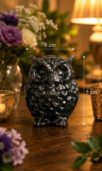 Raw Pyrite Owl Small
