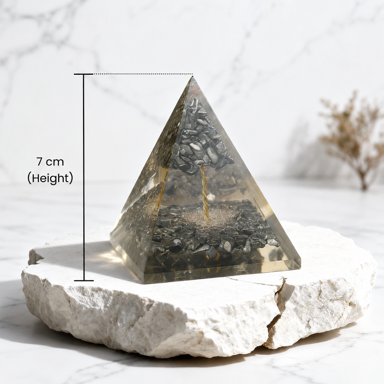 Raw Pyrite Pyramid