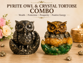 Money Magnet Owl & Pyrite Owl Combo