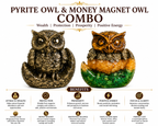 Money Magnet Owl & Pyrite Owl Combo