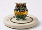 Raw Pyrite Anklet With Free Money Magnet Owl