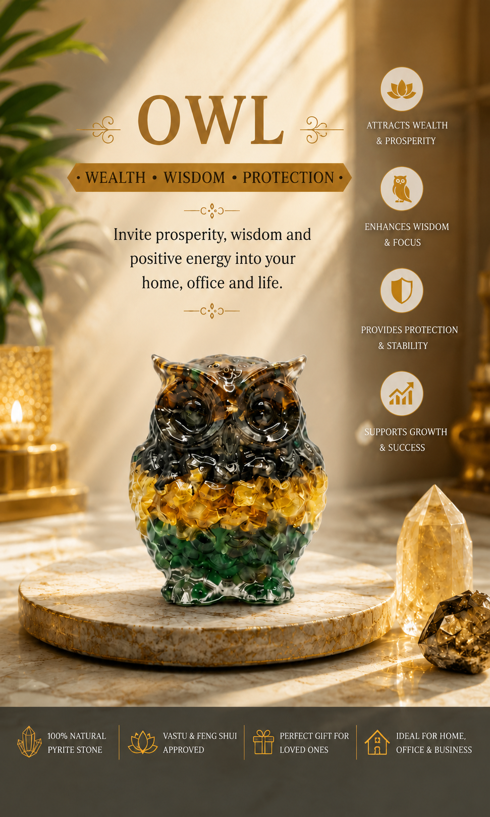 Money Magnet Owl Small