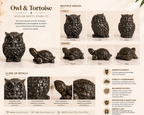 Pyrite Owl & Pyrite Tortoise Combo