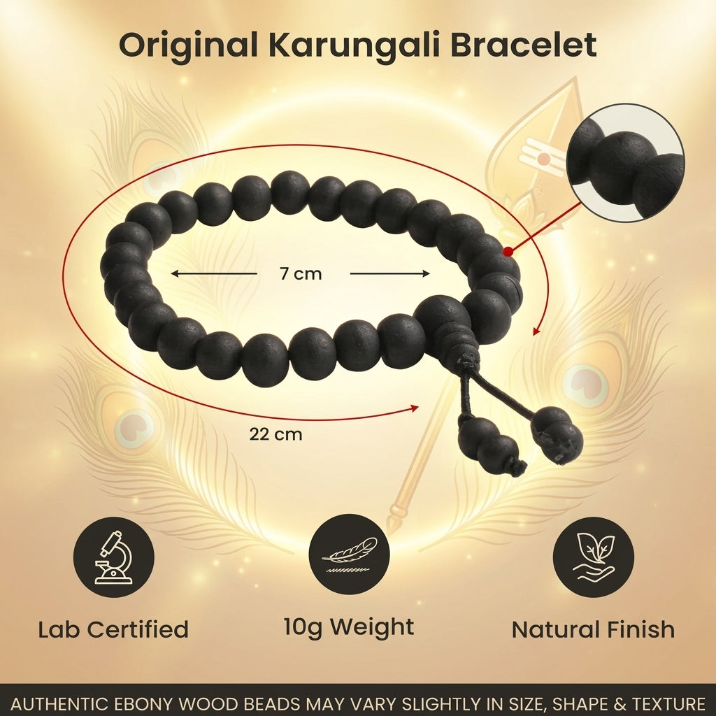 Karungali Mala 108 Beads & Bracelet Combo - 6mm Beads