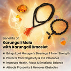 Karungali Mala 108 Beads & Bracelet Combo - 6mm Beads