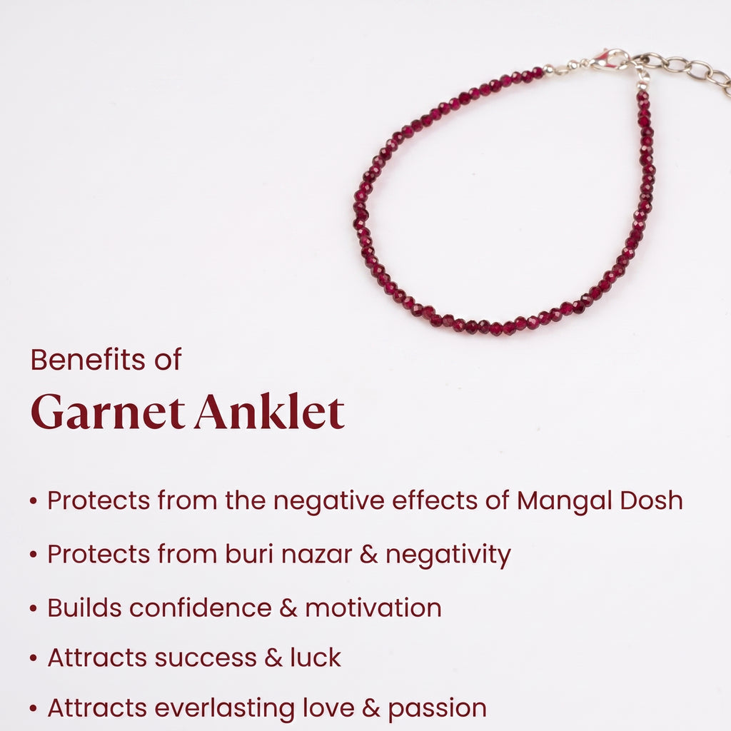 Red Garnet Anklet