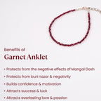Red Garnet Anklet