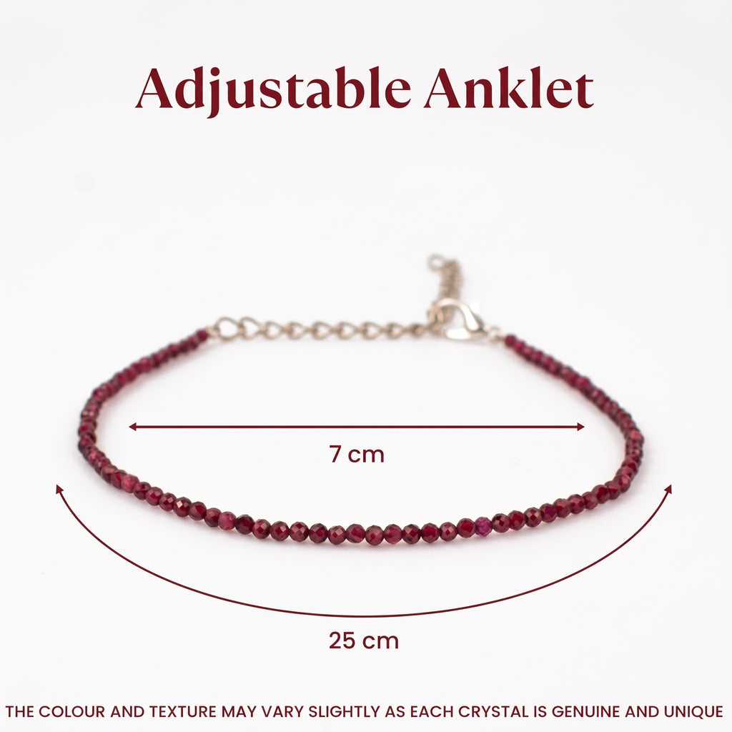 Red Garnet Anklet