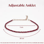 Red Garnet Anklet