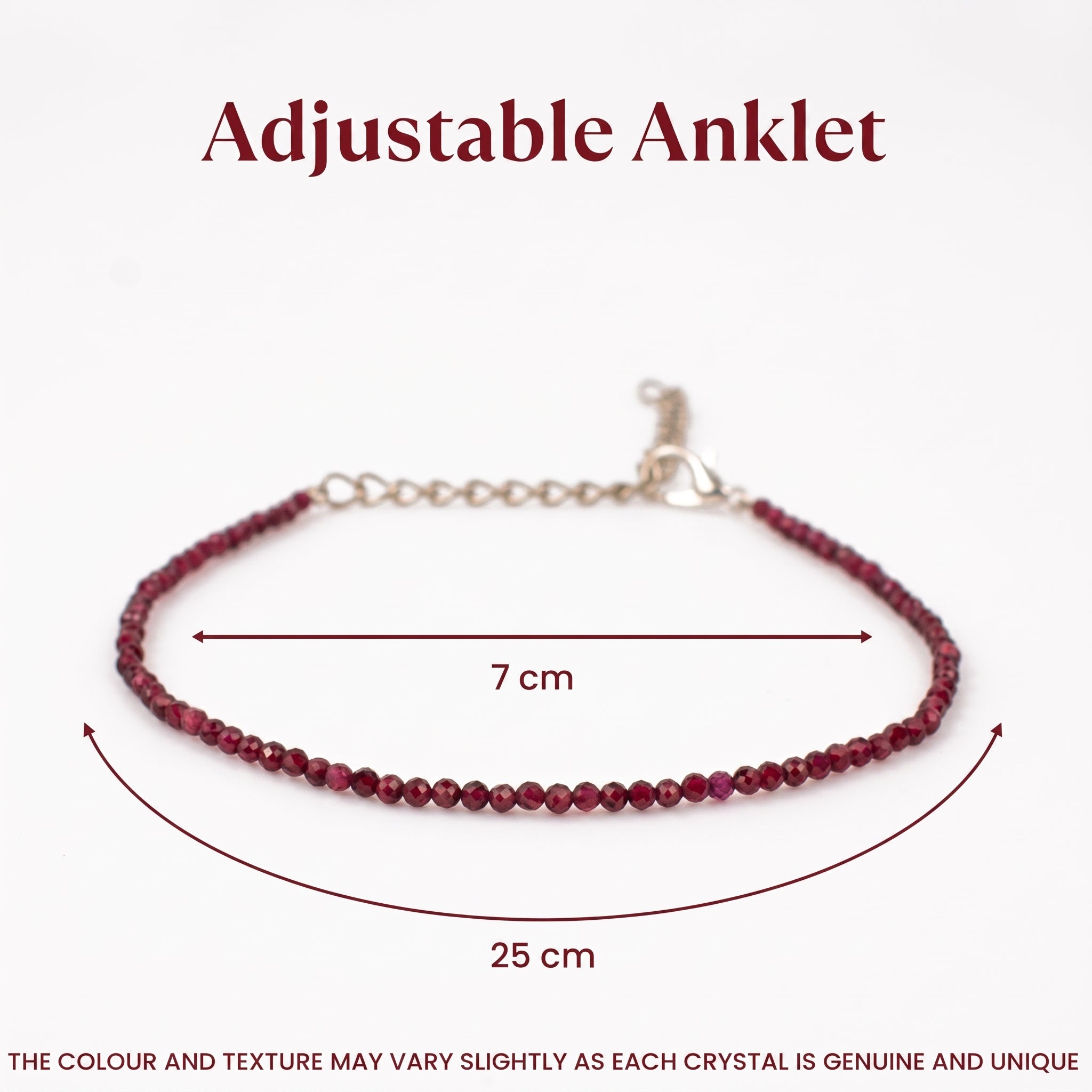 Red Garnet Anklet