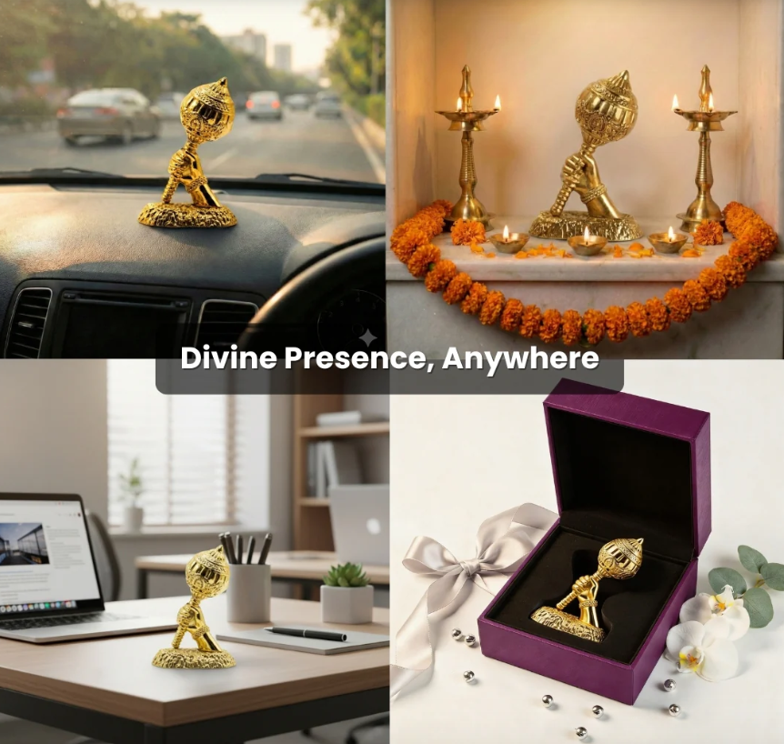 Bajrang Hanuman Gada - Golden
