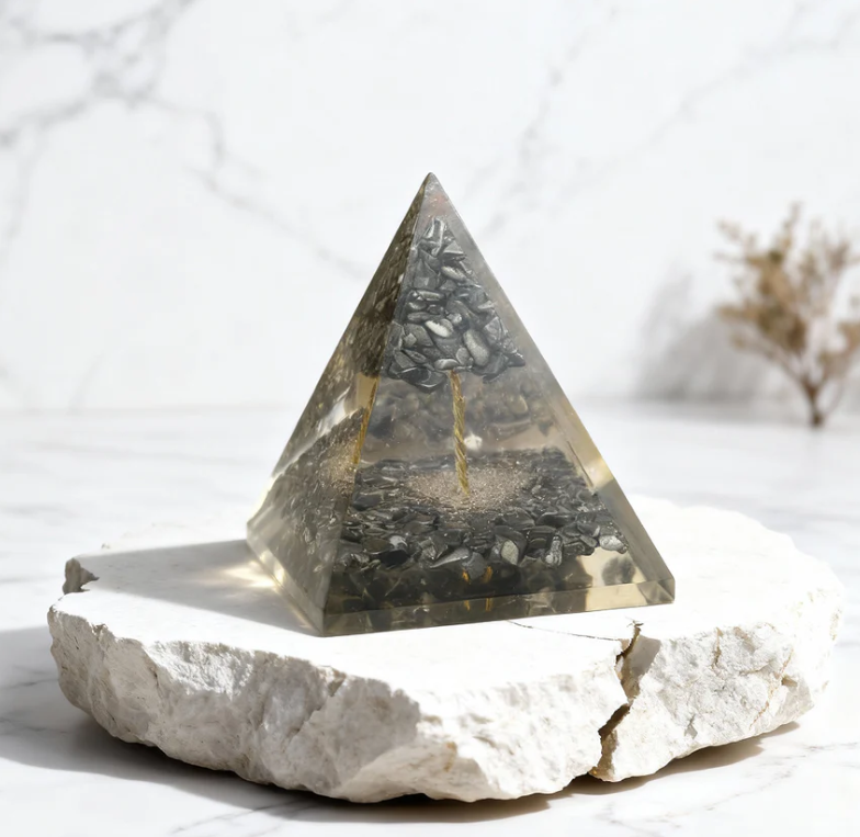 Raw Pyrite Pyramid