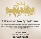 7 Horses Pyrite Frame & Pyrite Tortoise Dhan Vriddhi  Combo
