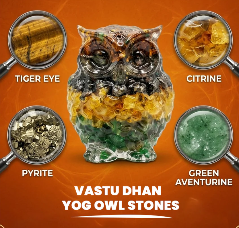 Money Magnet Owl & Pyrite Owl Combo