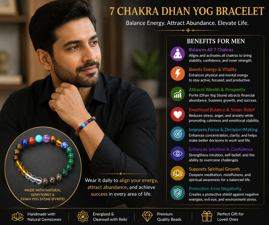 7 Chakra Dhan Yog Bracelet