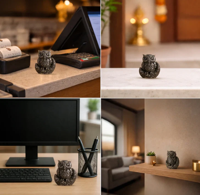 Money Magnet Owl & Pyrite Owl Combo