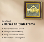 7 Horses Pyrite Frame & Pyrite Tortoise Dhan Vriddhi  Combo