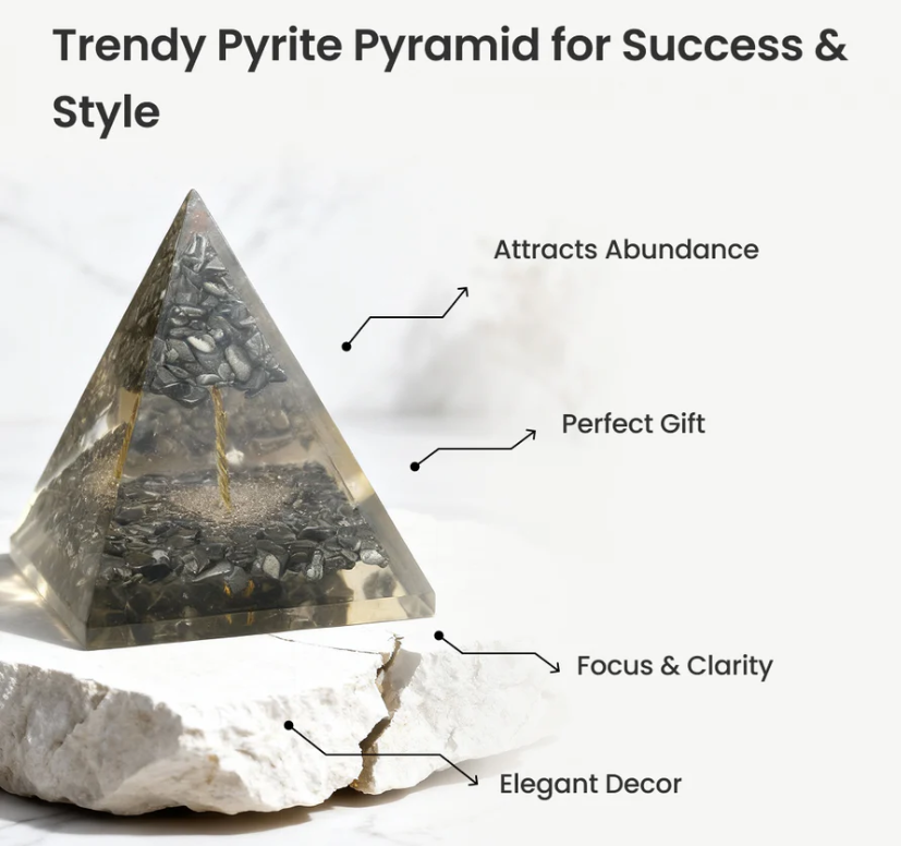 Raw Pyrite Pyramid