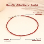 Red Garnet Anklet