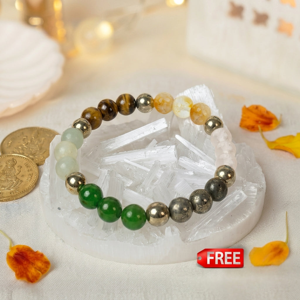 Dhan Lakshmi Bracelet with FREE Selenite Plate