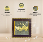 Money Magnet Owl & Seven Horses Pyrite Frame Combo